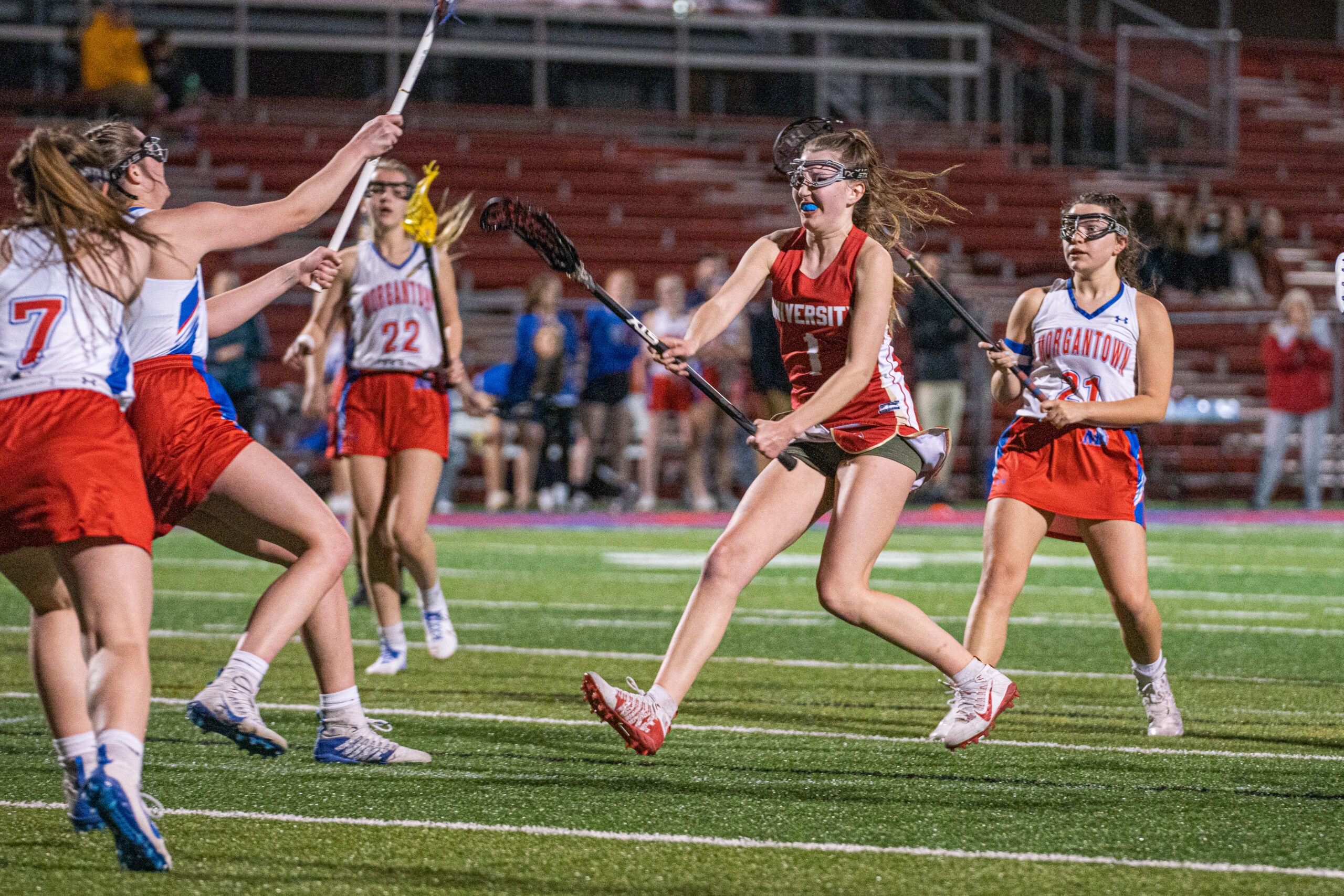 University High outlast Morgantown in the girls lacrosse edition of the Mohawk Bowl